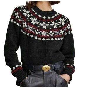 Polo Ralph Lauren Womens Fair Isle Wool Alpaca Crewneck Sweater Pullover XS NWOT